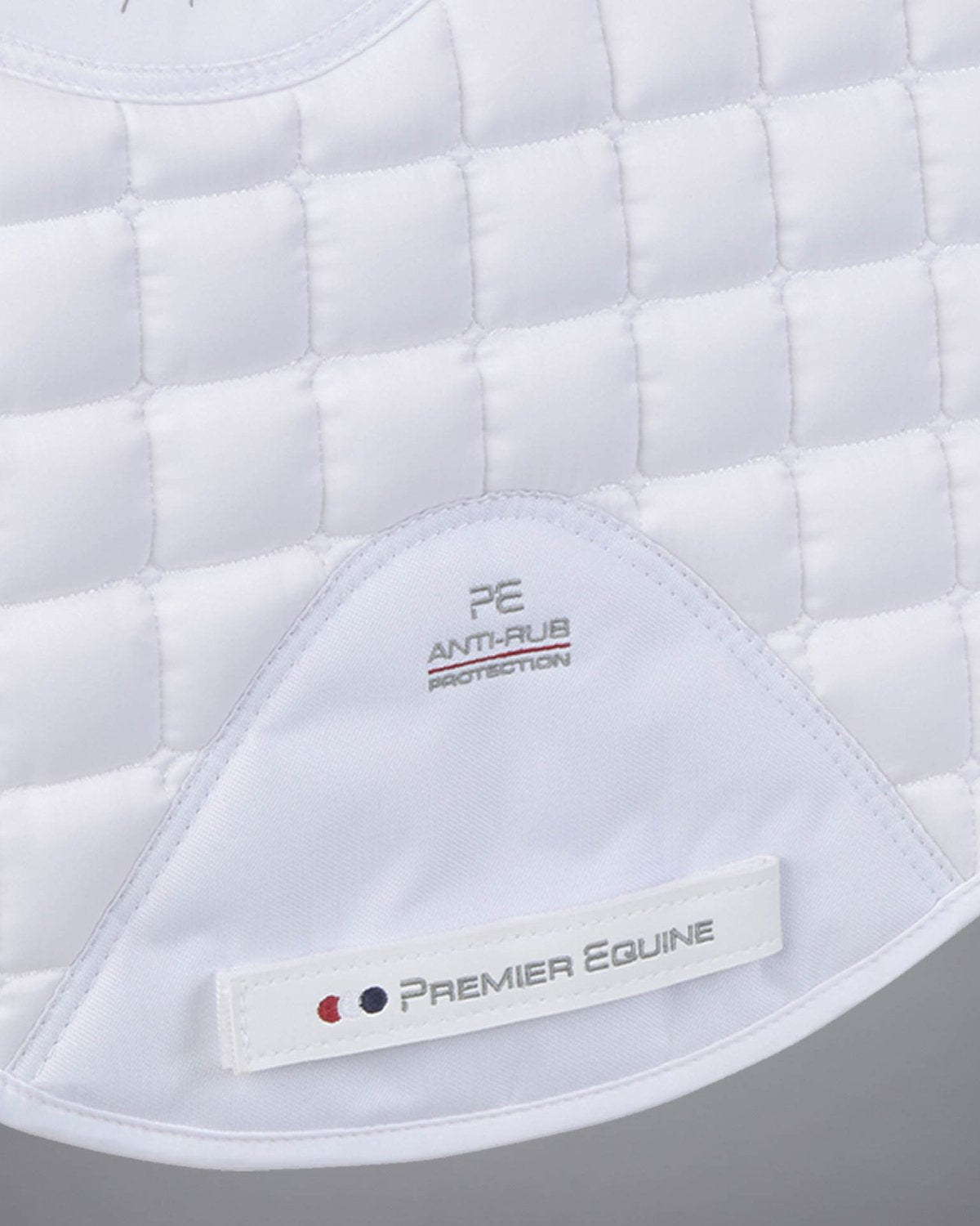 Premier Equine White Merino Wool Dressage Saddle Pad - Anti-Rub Protection, Tech Grip, High Wither - Luxe Horse Equipment
