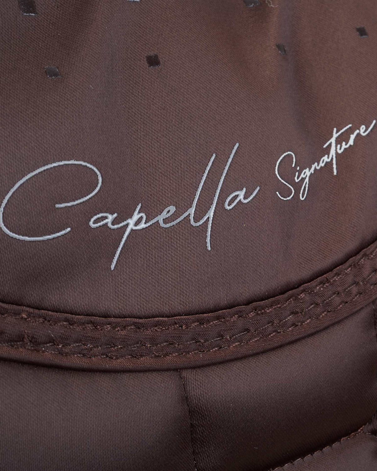 Capella Signature Brown Saddle Pad - Premier Equine GP/Jump Style