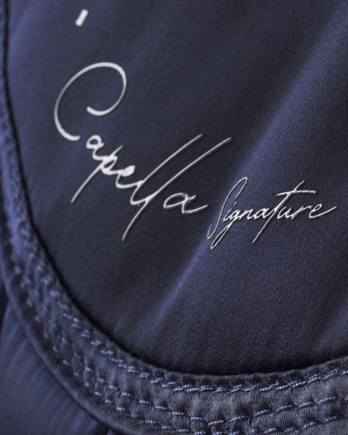 Premier Equine Capella Close Contact Merino Wool GP/Jump Saddle Pad - Navy.  Quilted design, anti-slip gel, premium horse riding equipment.