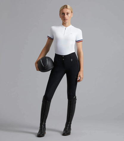 Premier Equine Carapello Ladies Black Riding Breeches - Full Seat Gel Equestrian Apparel by Equiflair