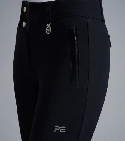 Black Premier Equine Carapello Riding Breeches - Ladies Equestrian Full Seat Gel Breeches