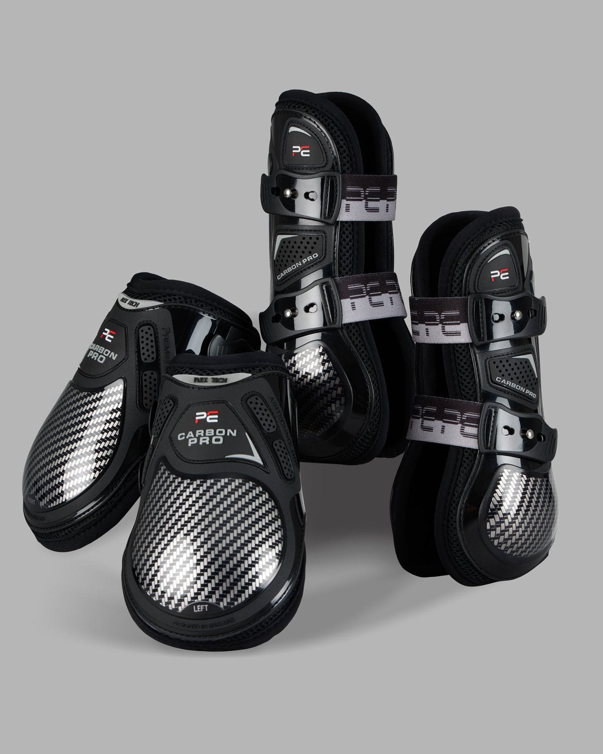 Premier Equine Carbon Pro Fetlock Boots Black