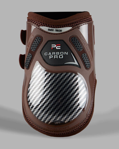 Premier Equine Carbon Pro Fetlock Boot - Brown. Advanced Equine Leg Protection from Equiflair.