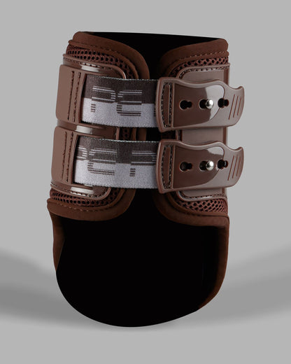 Premier Equine Carbon Pro Fetlock Boots Brown: Horse Leg Protection with Carbon Fiber Technology