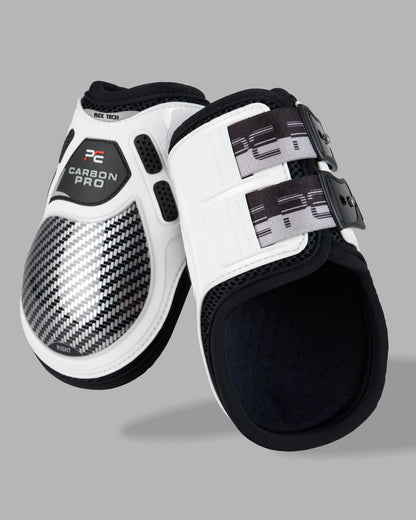 PREMIER EQUINE Carbon Pro Fetlock Boots White | Horse Leg Protection