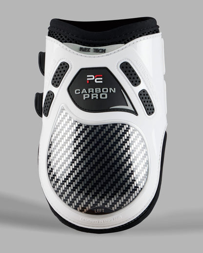 PREMIER EQUINE Carbon Pro Fetlock Boots White - Equine Leg Protection, Carbon Fiber Technology
