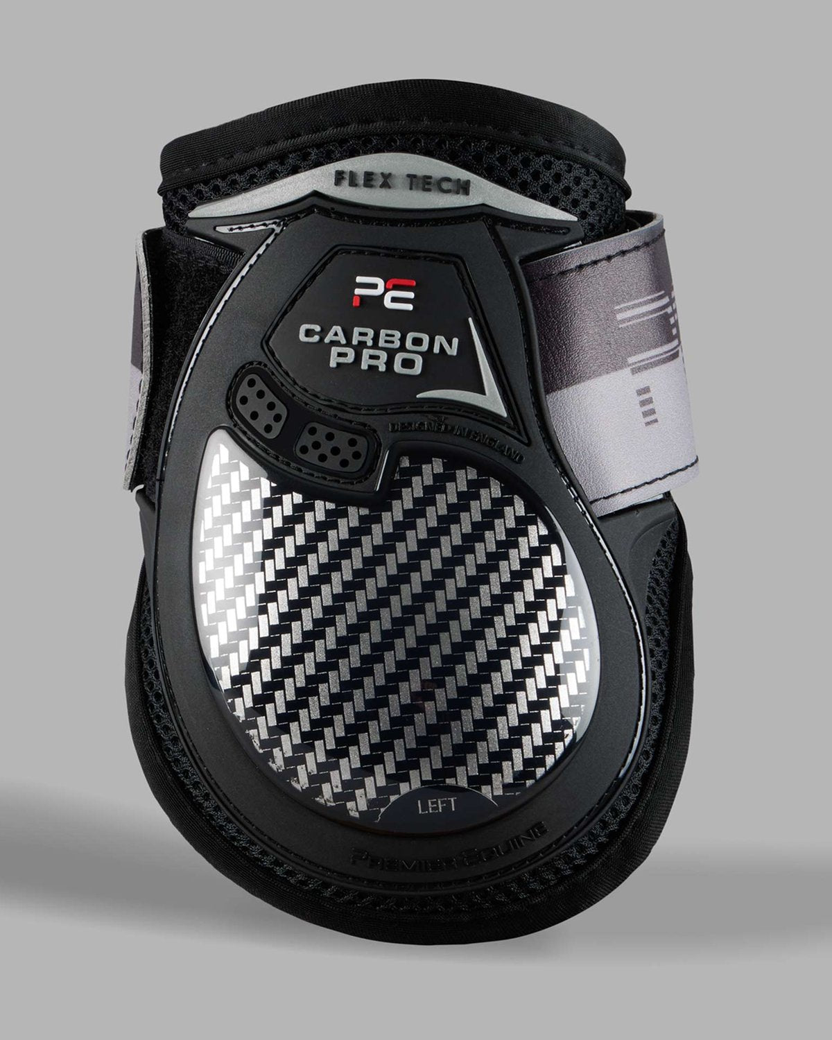 Premier Equine Carbon Pro Fetlock Lite Boots Black - Carbon Fiber Protection - Equiflair