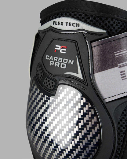 Premier Equine Carbon Pro Fetlock LITE Boots Black - Horse Riding Equipment for Lower Leg Protection
