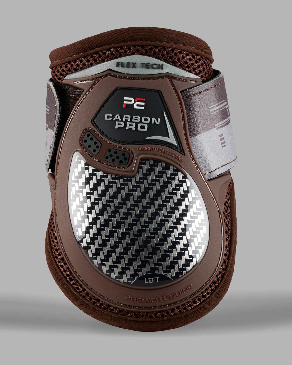 Premier Equine Carbon Pro Fetlock Lite Boots Brown - Equine Leg Protection, Riding Gear, Horse Boots