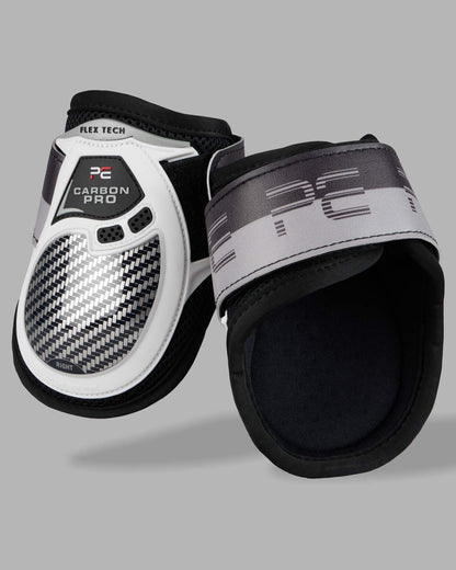 PREMIER EQUINE Carbon Pro Fetlock Boots - White. Equine Leg Protection | Equiflair