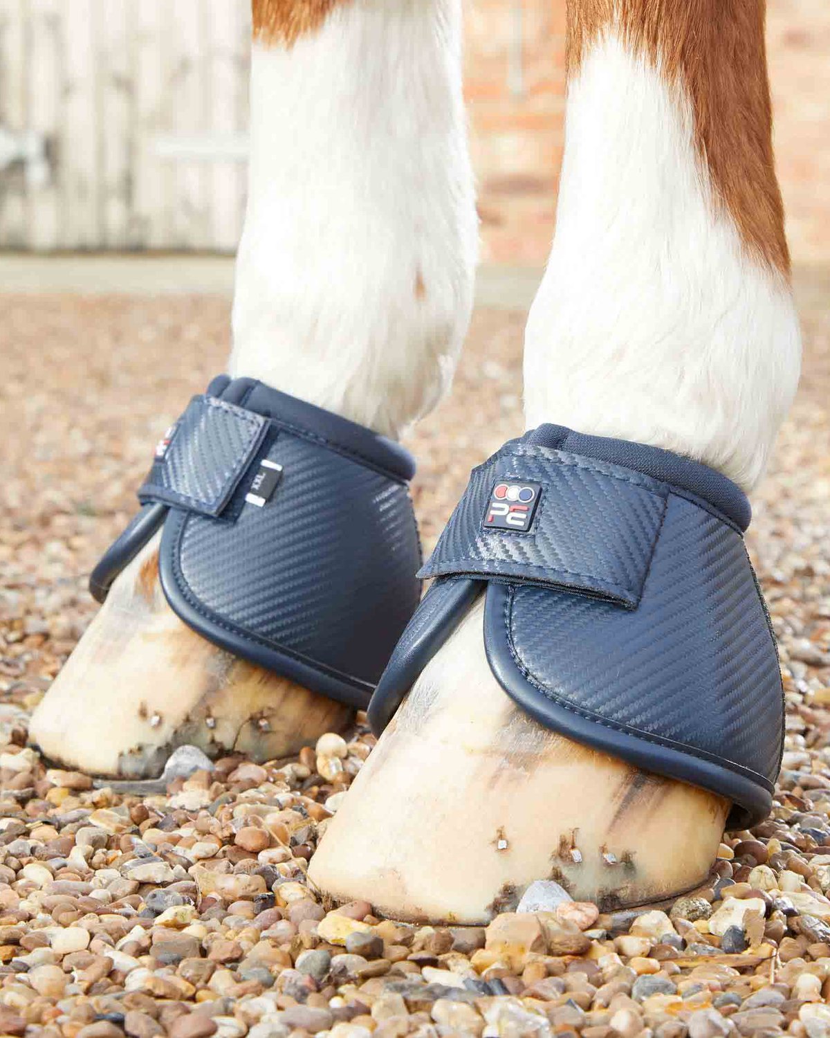 Premier Equine Carbon Tech Kevlar No-Turn Over Reach Boots Navy
