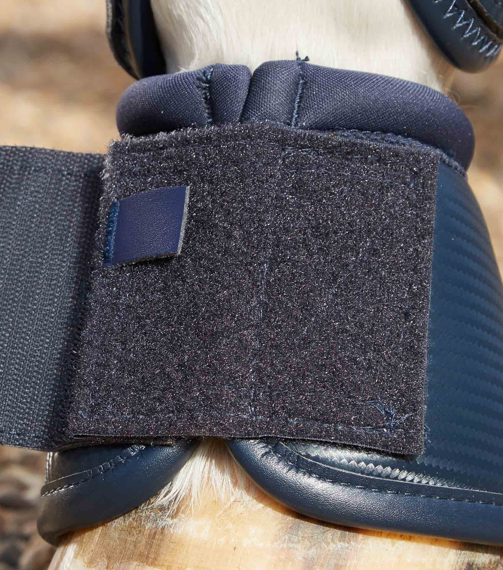 PREMIER EQUINE Carbon Over Reach Boots Navy: Horse Overreach Protection, Equestrian Boots