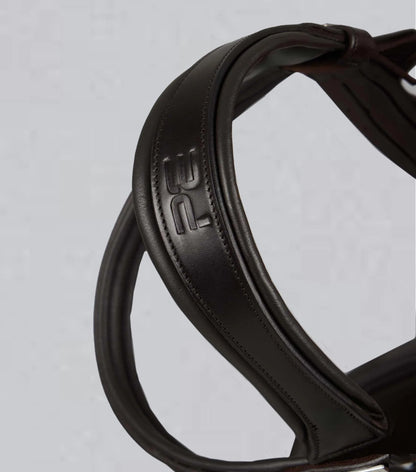 Premier Equine Castello Anatomical Bridle - Brown Leather Horse Riding Headstall