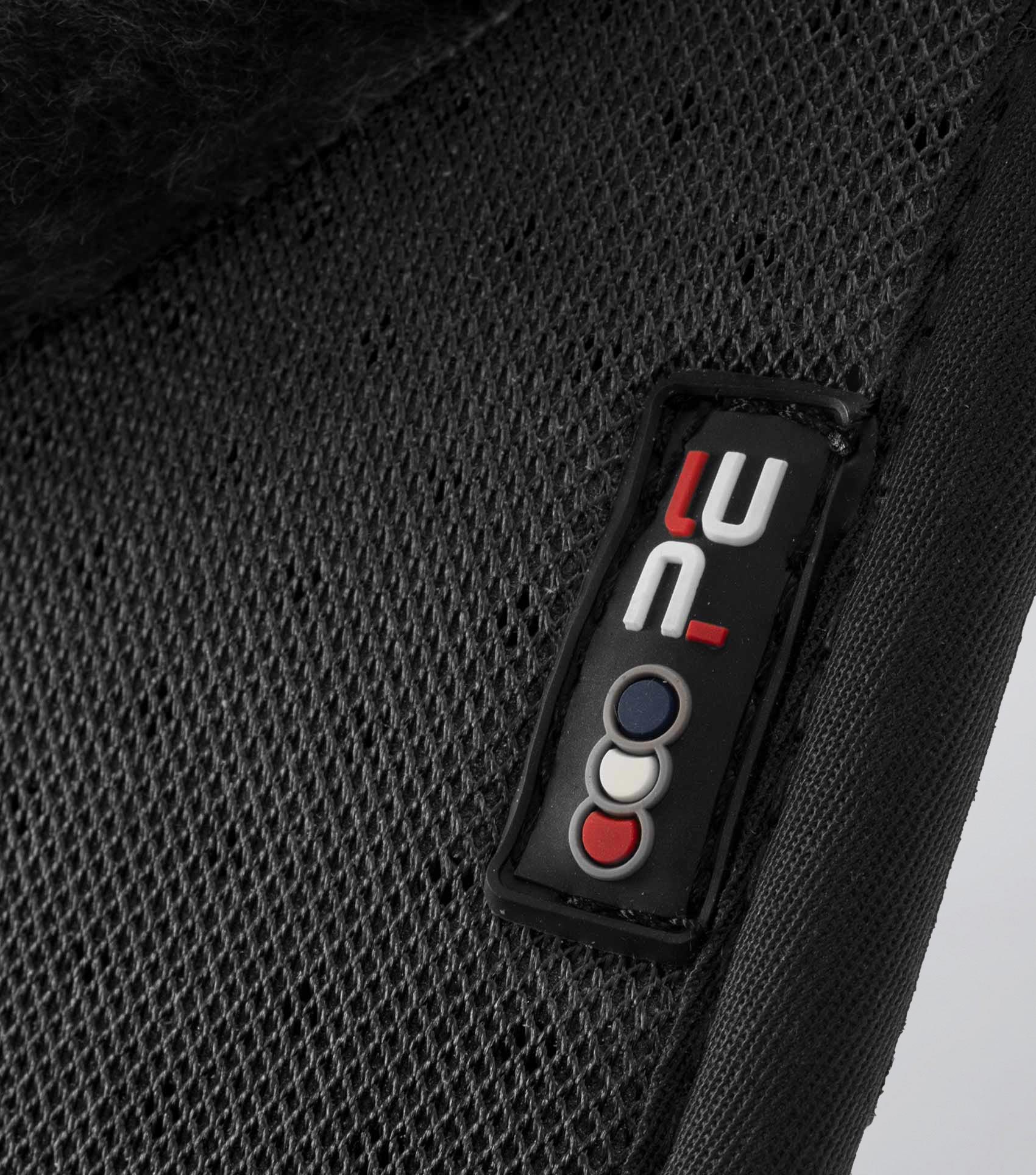 PREMIER EQUINE Shockproof Wool GP/Jump Square Saddle Pad - Black/Black. Airtechnology close contact saddle pad with grade 1 merino wool.