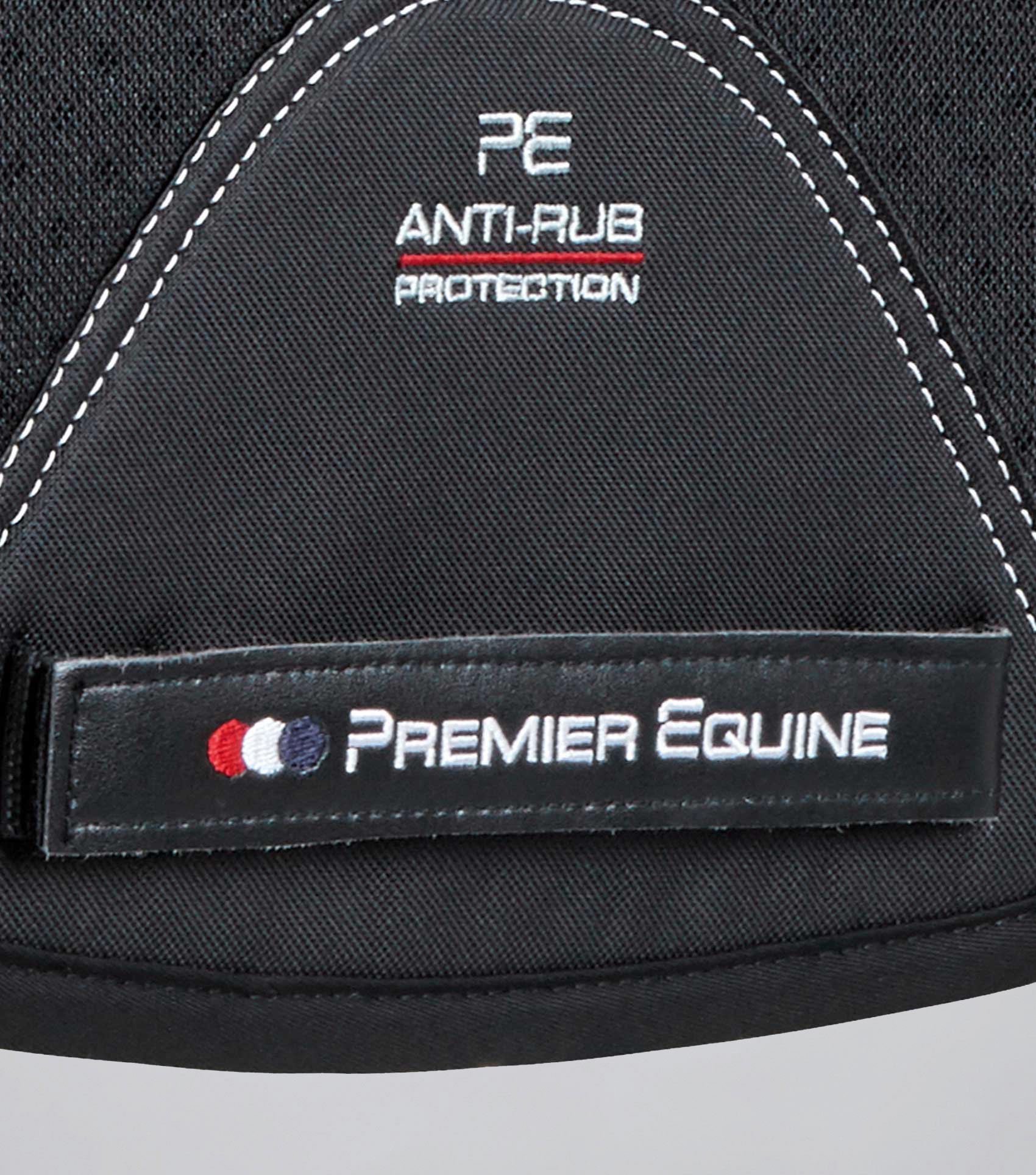 Premier Equine Airtechnology Shockproof Wool Saddle Pad - GP/Jump Square Black: Anti-Rub Protection, Comfort for Horse