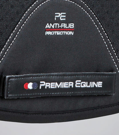 Premier Equine Airtechnology Shockproof Wool Saddle Pad - GP/Jump Square Black: Anti-Rub Protection, Comfort for Horse