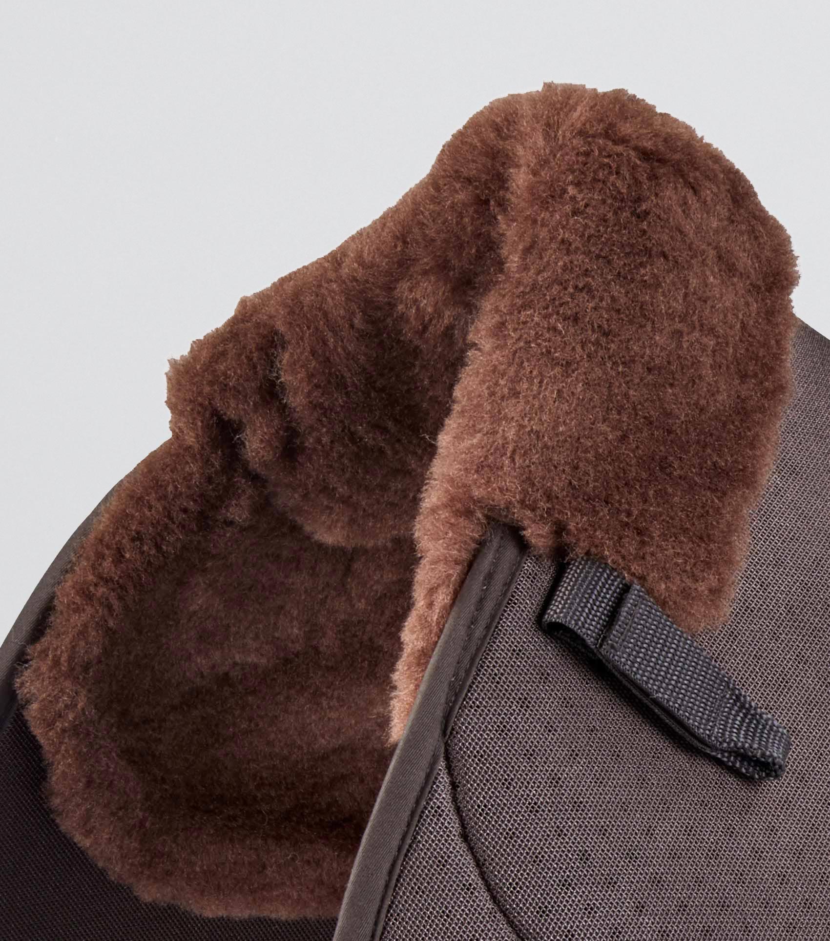 Close Contact Brown Saddle Pad - Airtechnology Wool Jumping Saddle Pad
