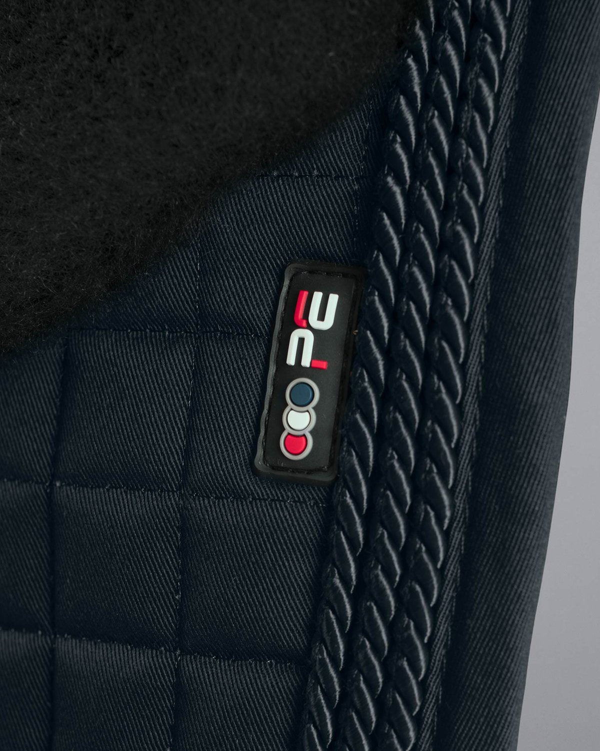 Premier Equine Black Merino Wool Dressage Saddle Pad - Close Contact, European Style. Premium Comfort & Protection for Your Horse.