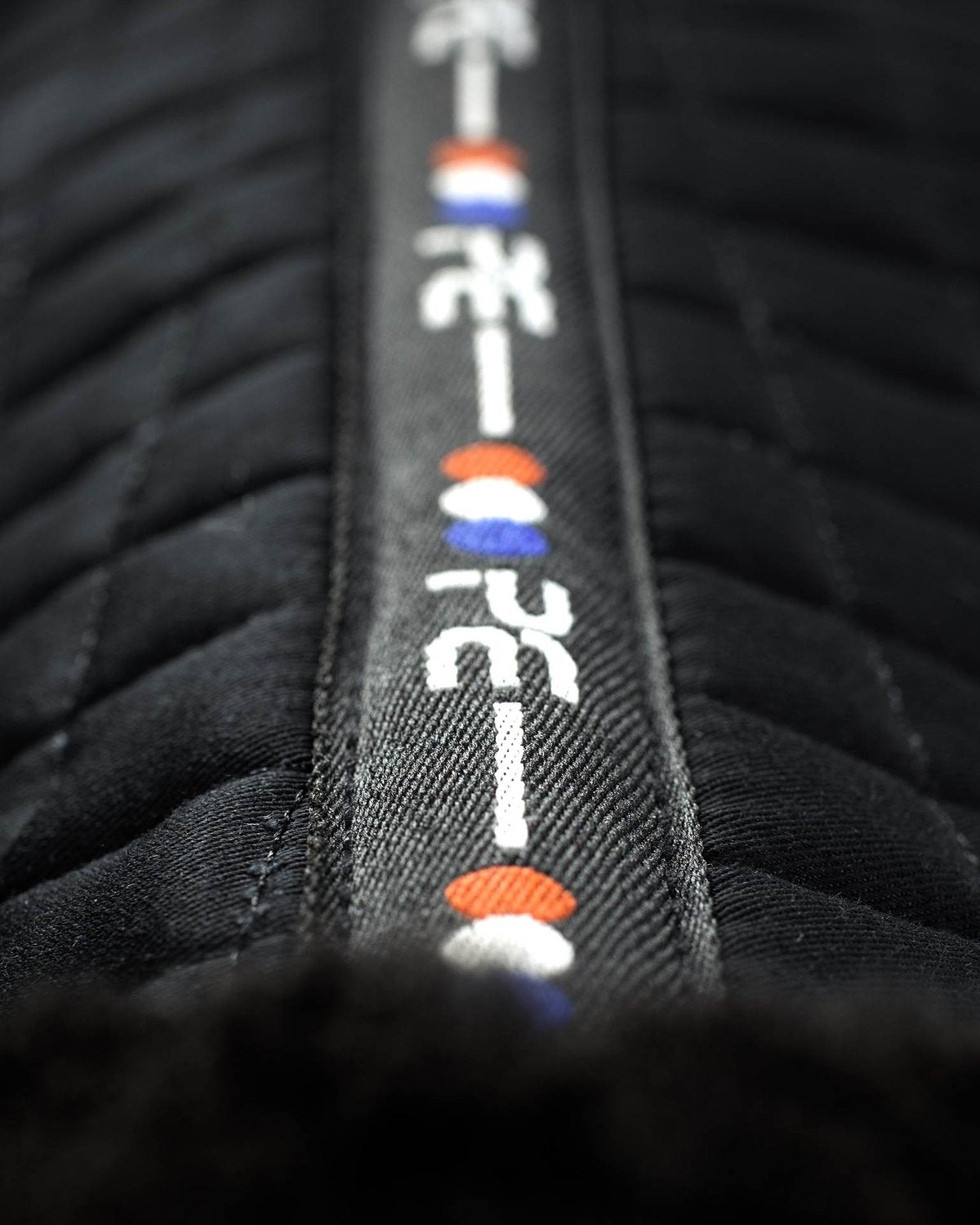 Pony Close Contact Merino Wool Half Lined European Dressage Square Black/Black Wool by Premier Equine