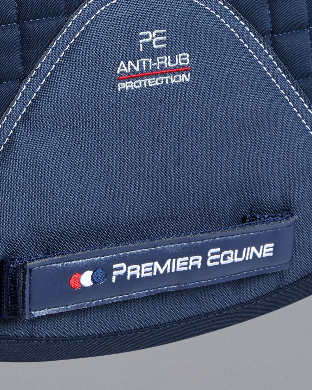 Premier Equine Merino Wool Dressage Saddle Pad - Navy. Close Contact anti-rub protection. Equiflair.