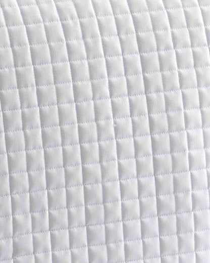 White Quilted Dressage Square Saddle Pad - Premium Equestrian Horse Equipment