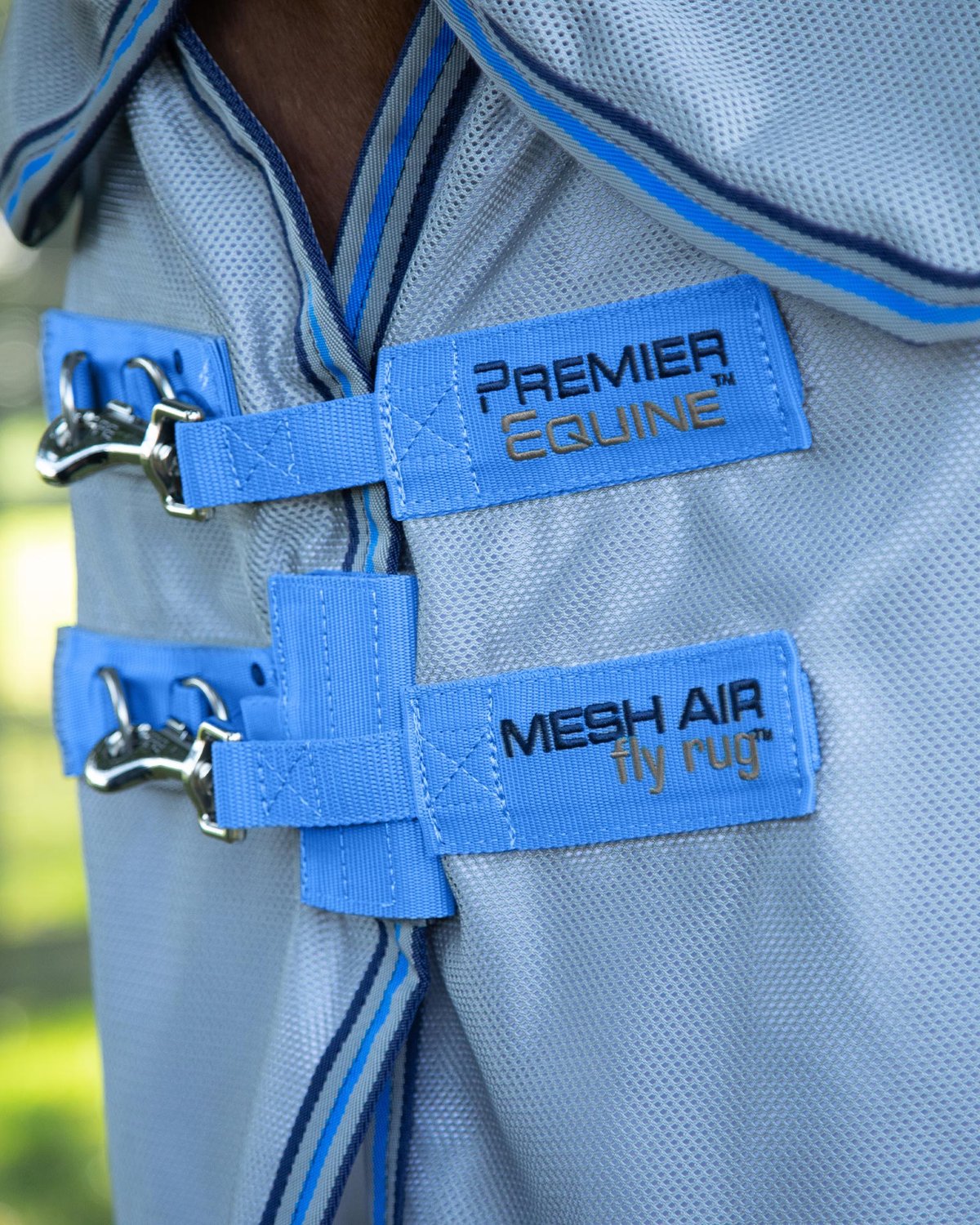 Premier Equine Combo Mesh Air Fly Rug with Surcingles Blue