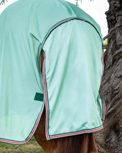 Premier Equine Combo Mesh Air Fly Rug - Mint Green Horse Rug for Insect Protection & Breathability