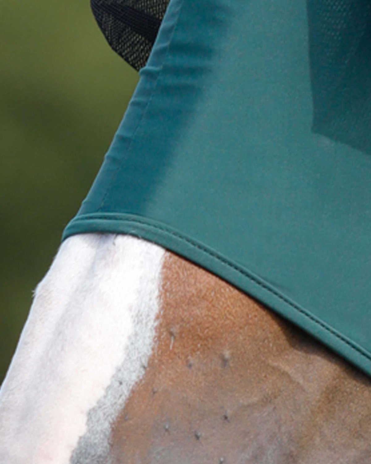 Premier Equine Comfort Tech Lycra Fly Mask Green