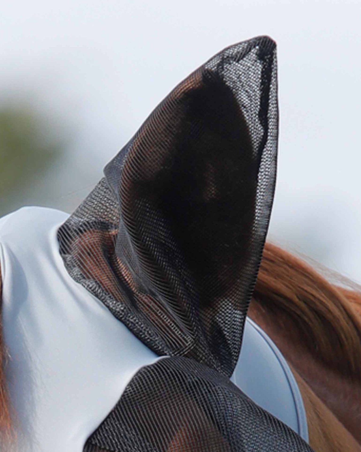 Premier Equine Comfort Tech Lycra Fly Mask Grey