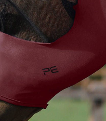 Premier Equine Wine Fly Mask: Lycra Comfort Tech, Horse Protection from Flies, Breathable Design, 360° Coverage