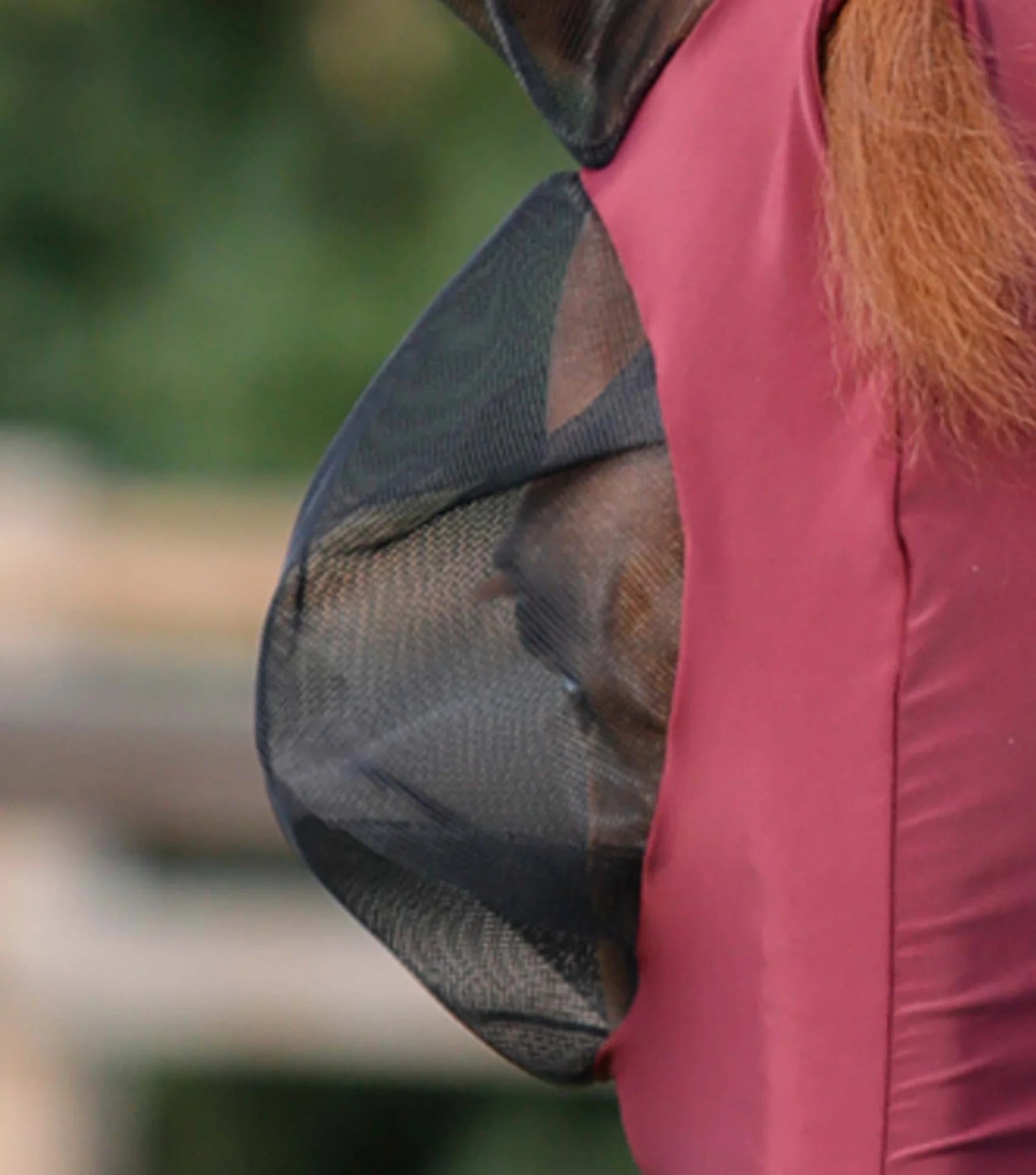 Premier Equine Comfort Tech Lycra Fly Mask Xtra Wine