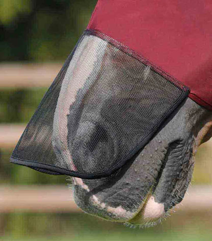 Premier Equine Comfort Tech Lycra Fly Mask Xtra Wine