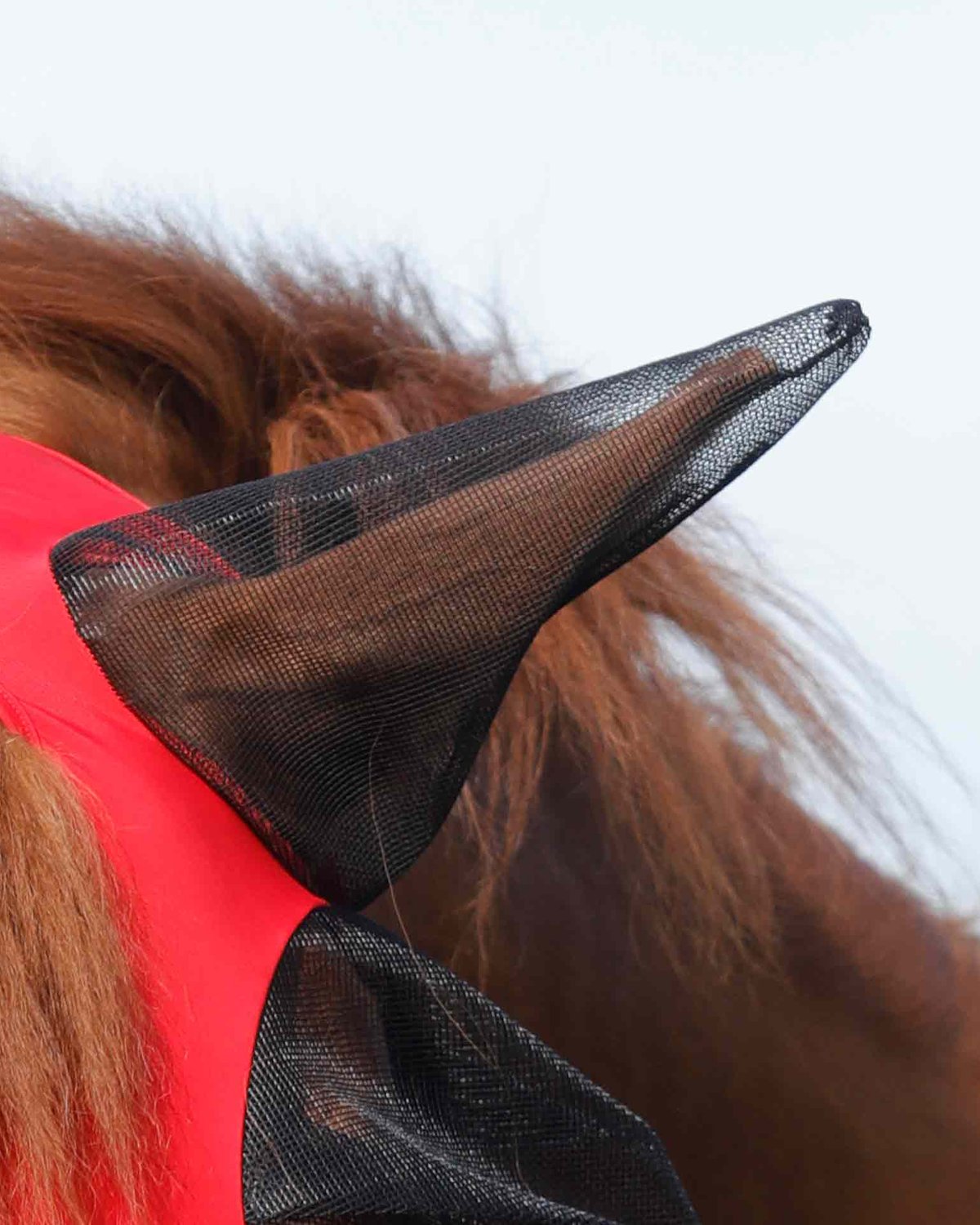Premier Equine Comfort Tech Lycra Fly Mask Red