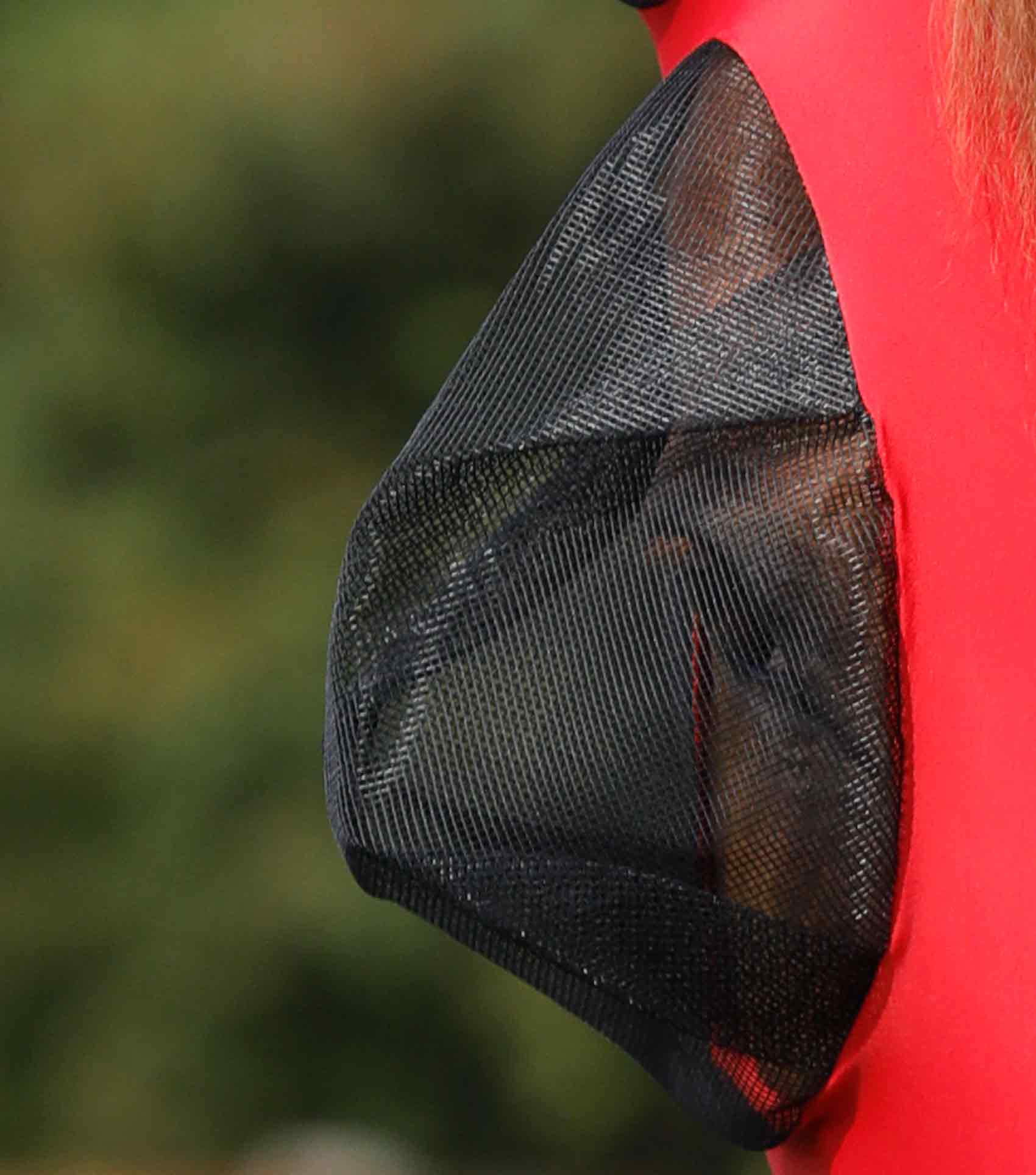 Premier Equine Comfort Tech Lycra Fly Mask Xtra Red