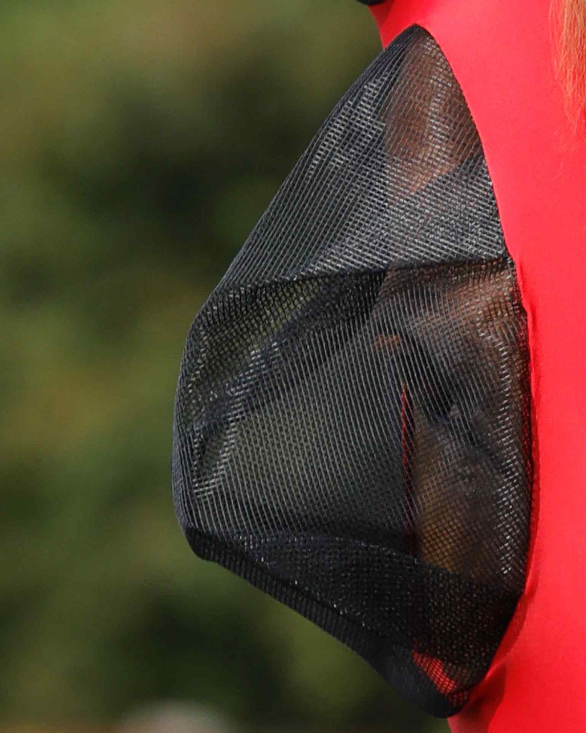 Premier Equine Comfort Tech Lycra Fly Mask Red