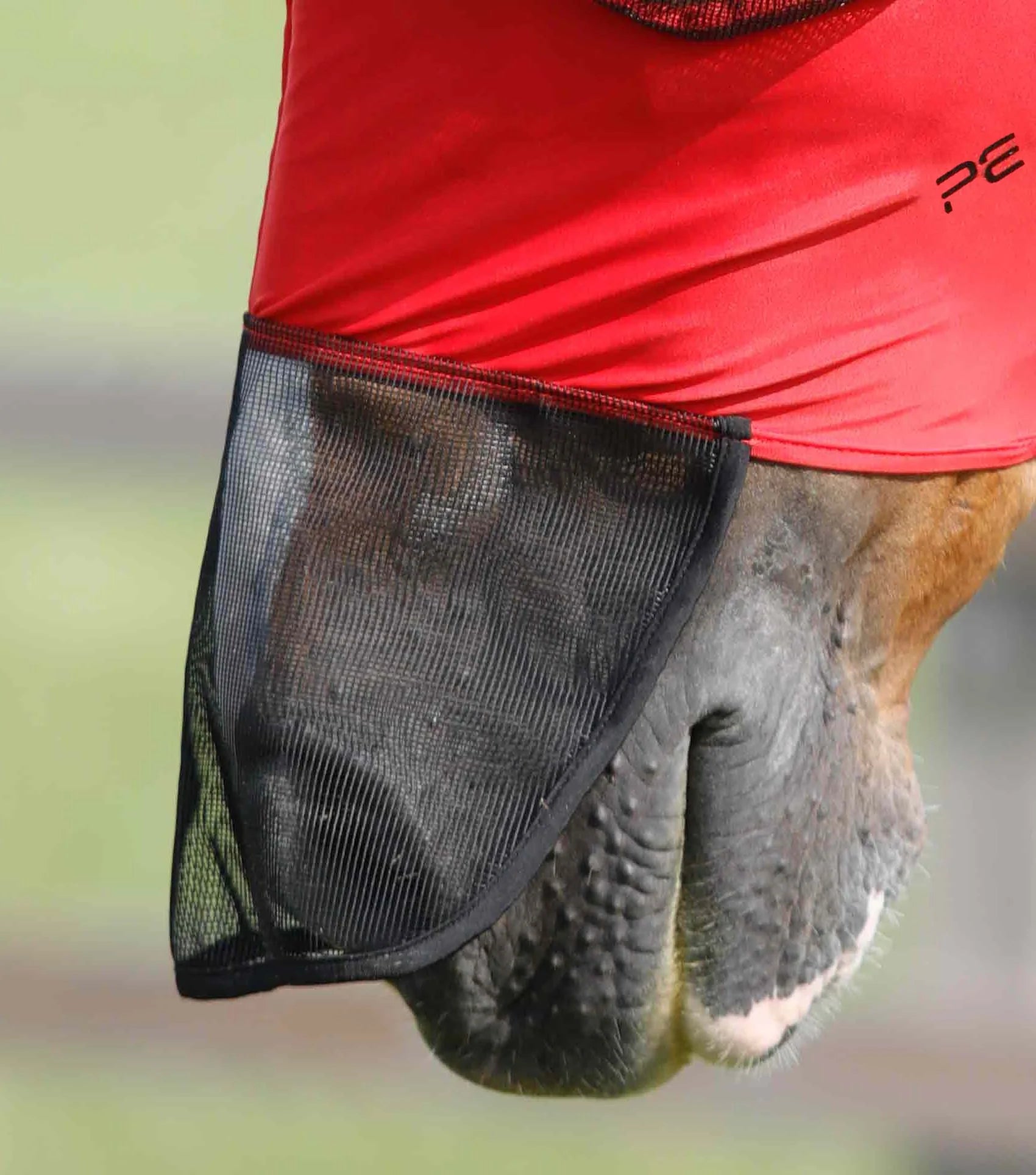 Premier Equine Comfort Tech Lycra Fly Mask Xtra Red