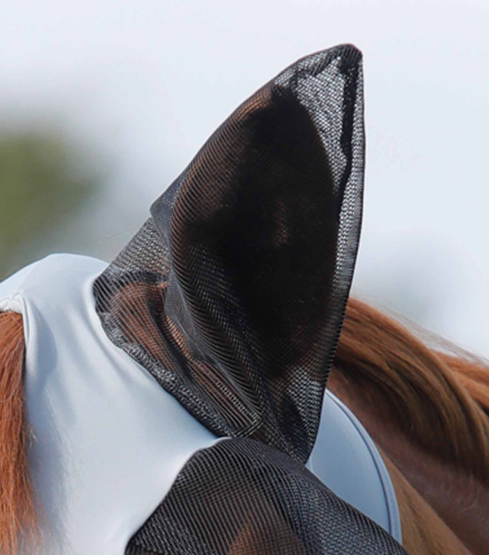 Premier Equine Comfort Tech Lycra Fly Mask Xtra Grey