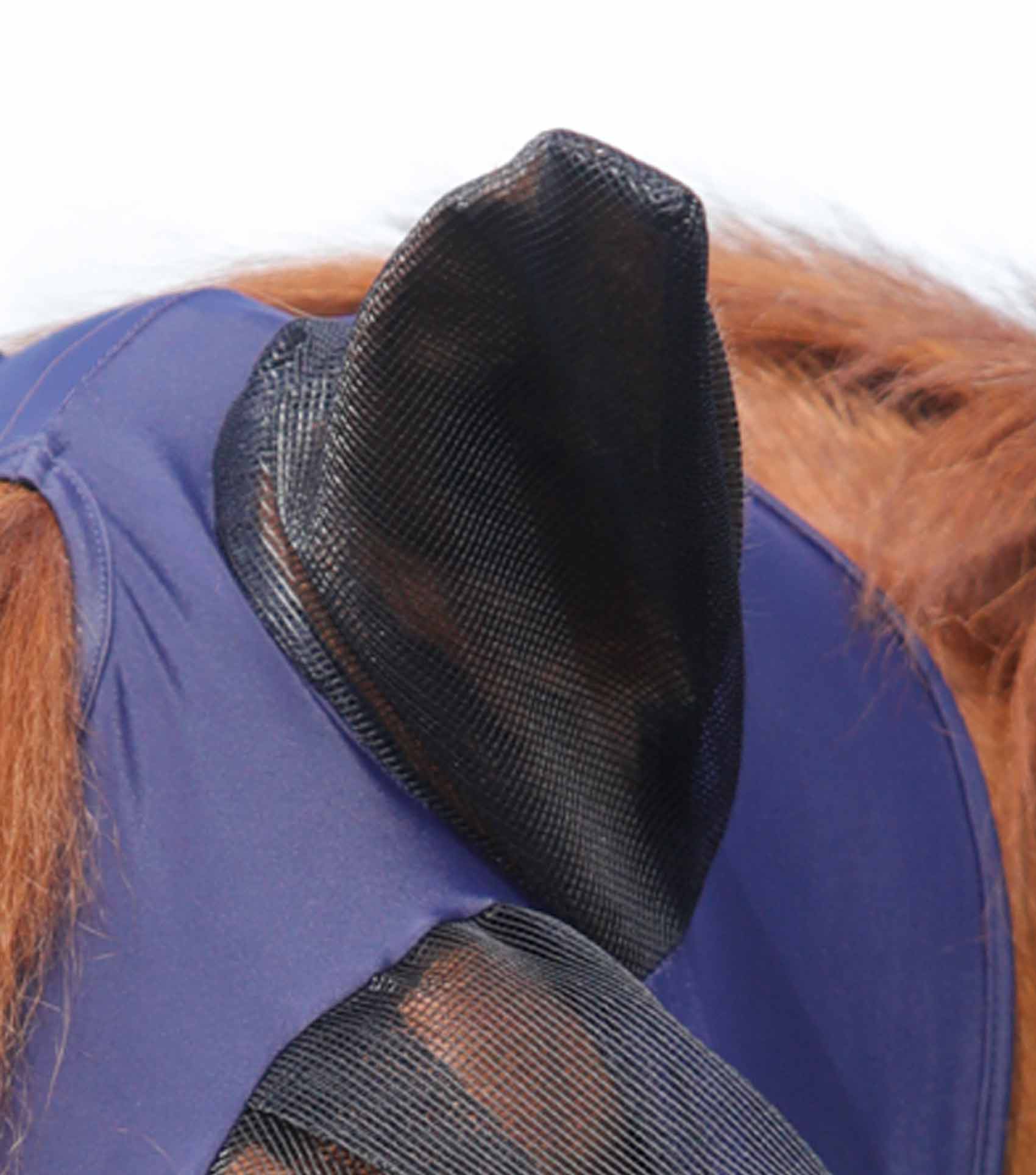 Premier Equine Comfort Tech Lycra Fly Mask Xtra Navy