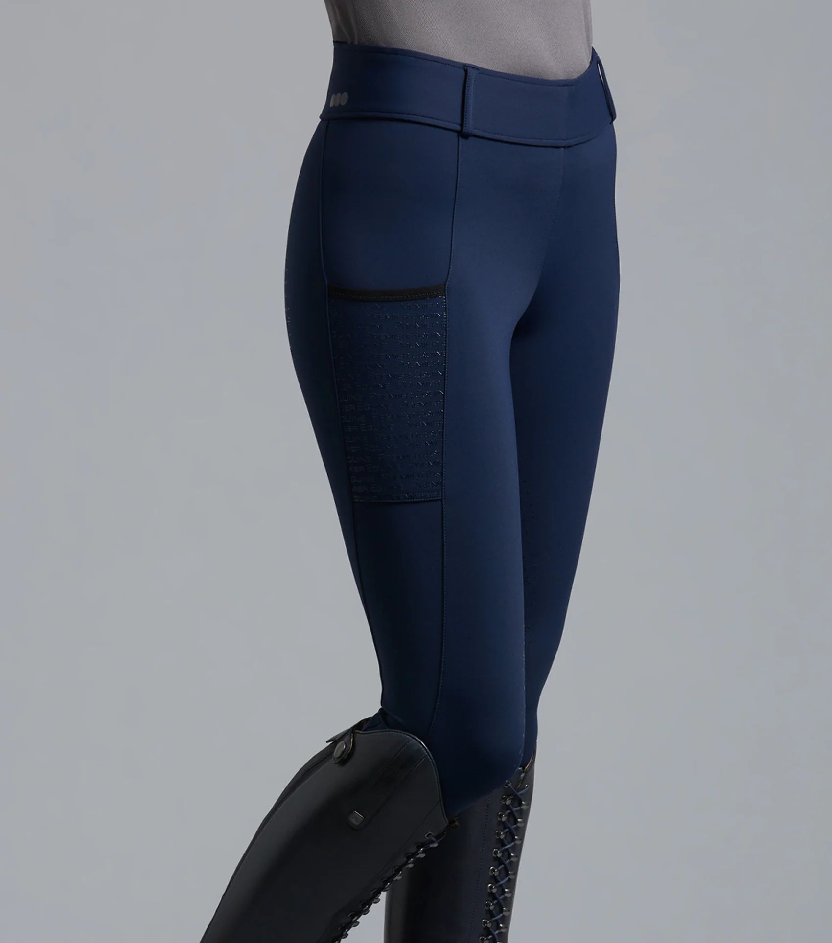 Premier Equine Concerto Girls Riding Tights - Equestrian Apparel with Silicone Seat and Phone Pockets