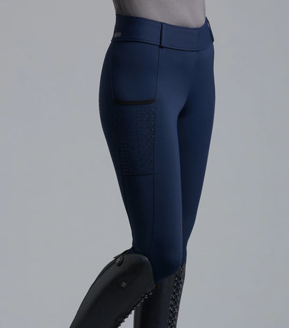 Premier Equine Concerto Girls Riding Tights - Equestrian Apparel with Silicone Seat and Phone Pockets