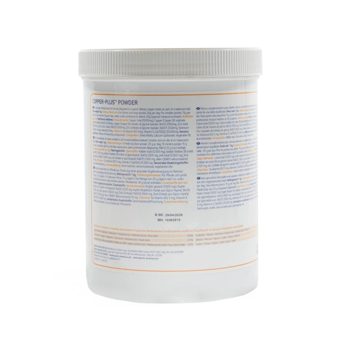 Equine America Copper-Plus Powder for Horses: Essential Copper & Vitamin Supplement