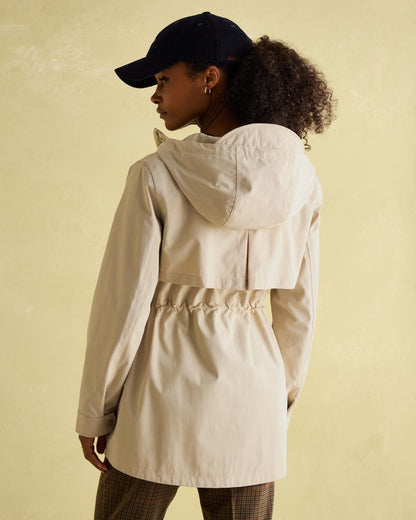 Joules Portwell Waterproof Raincoat With Hood Neutral