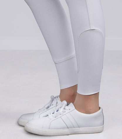 Premier Equine Cristalli Women's Full Seat Riding Breeches White