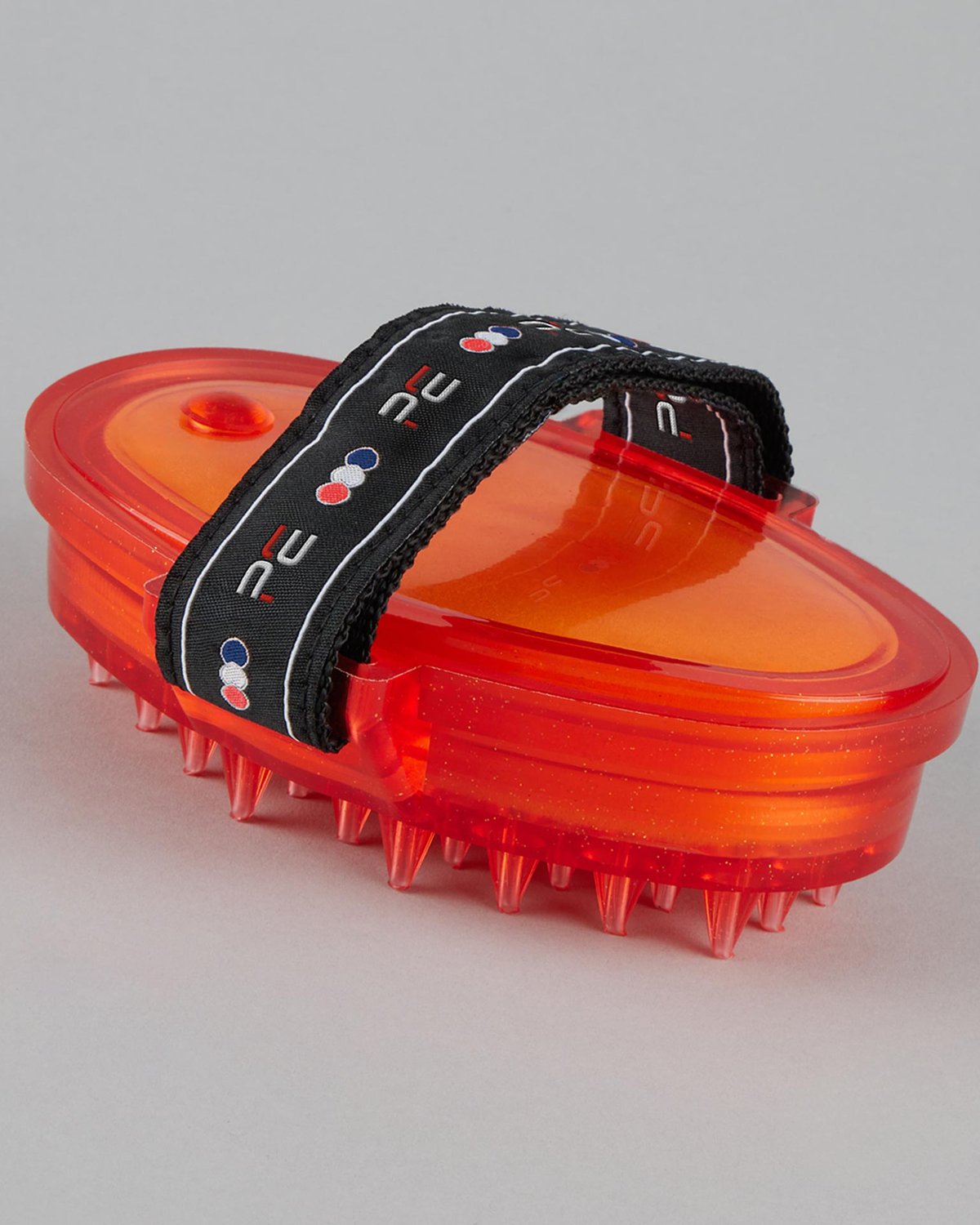 PREMIER EQUINE Curry Comb - Black & Red Grooming Tool | Equiflair