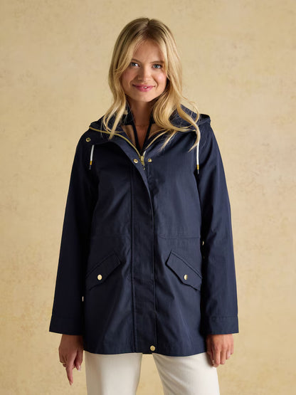 Joules Portwell French Navy Waterproof Raincoat