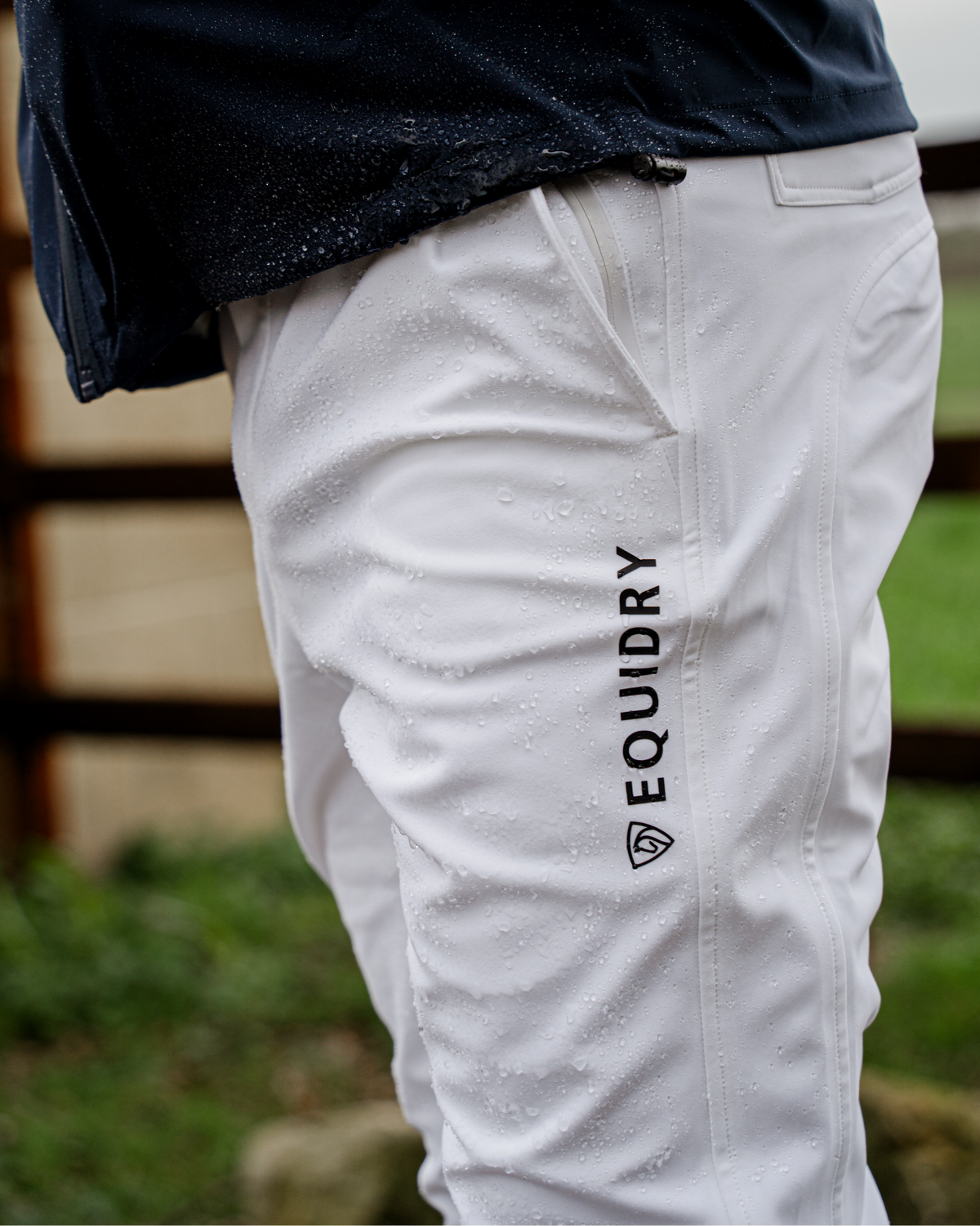 Equidry Men's Waterproof Riding Breeches - White