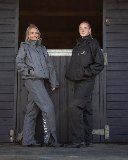 EQUIDRY Waterproof Trousers Fleece Lined Women's Grey