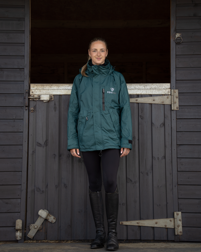 EQUIDRY Shortie Women's Thin Fleece Teal/Teal