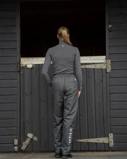 EQUIDRY Waterproof Trousers Fleece Lined Women's Grey