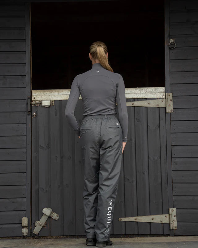 EQUIDRY Waterproof Trousers Fleece Lined Women's Grey